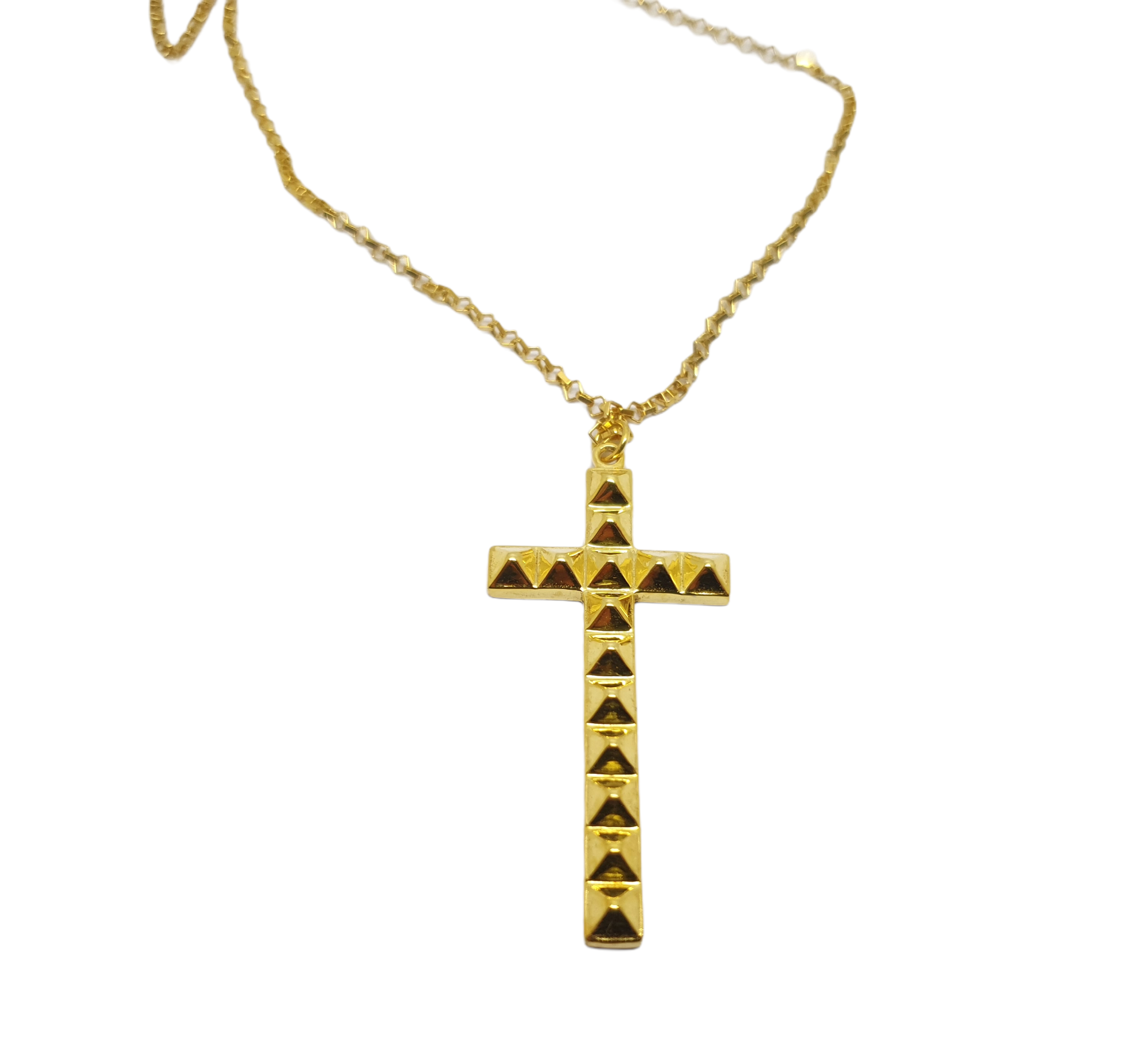 Gold plated silver 925° Llilalo cross ( with chain) code Lilalo 1801